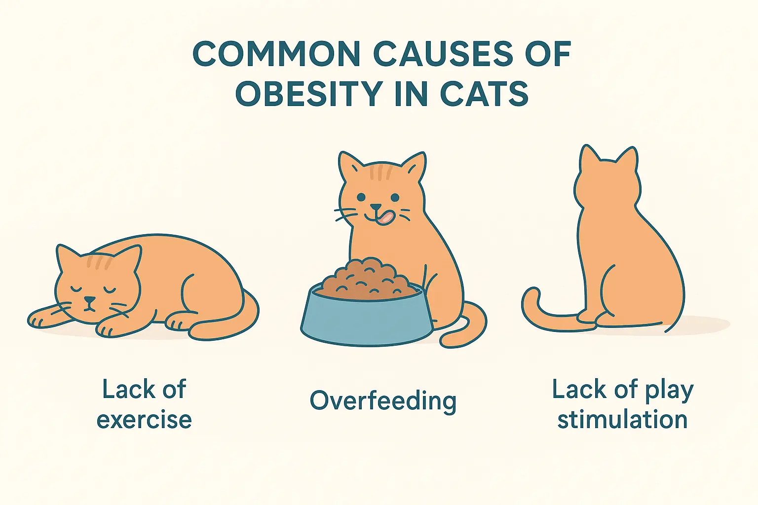 COMMON CAUSES OF OBESITY IN CATS