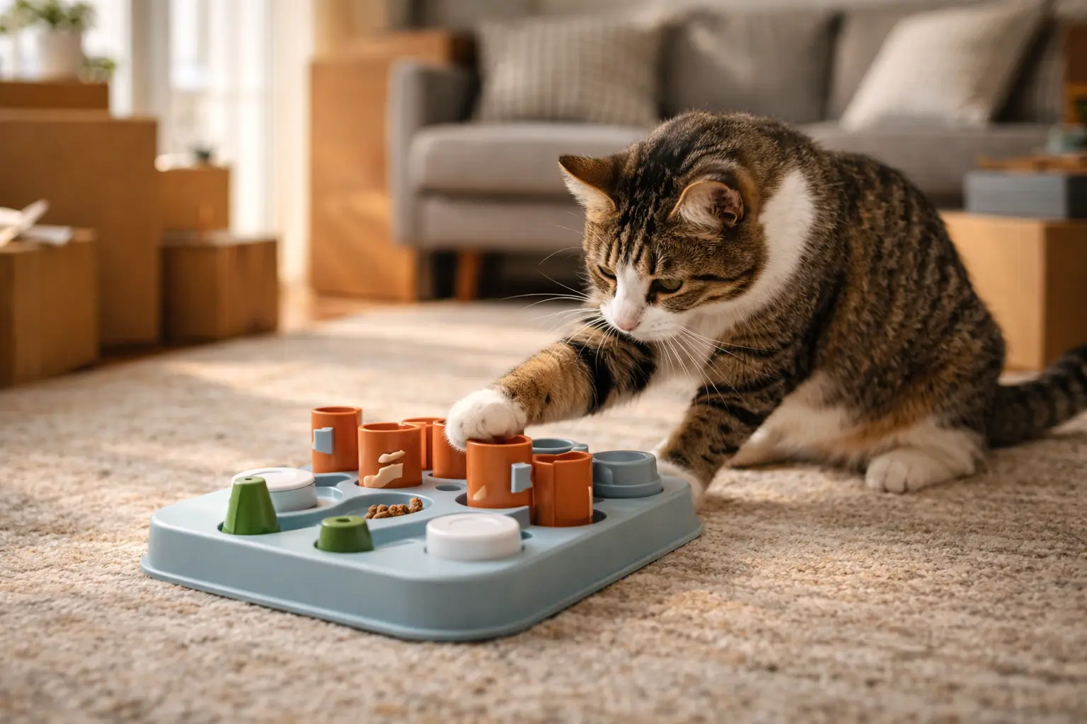 interactive toys to reduce separation anxiety in cats