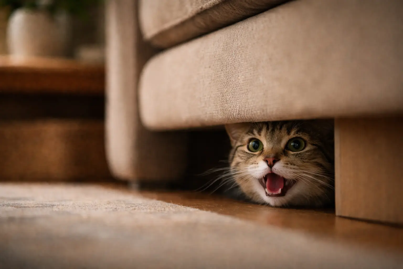 common signs of anxiety in cats