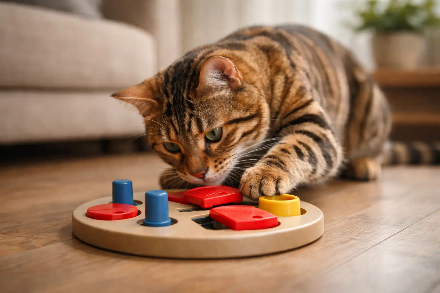 interactive toys to reduce cat anxiety