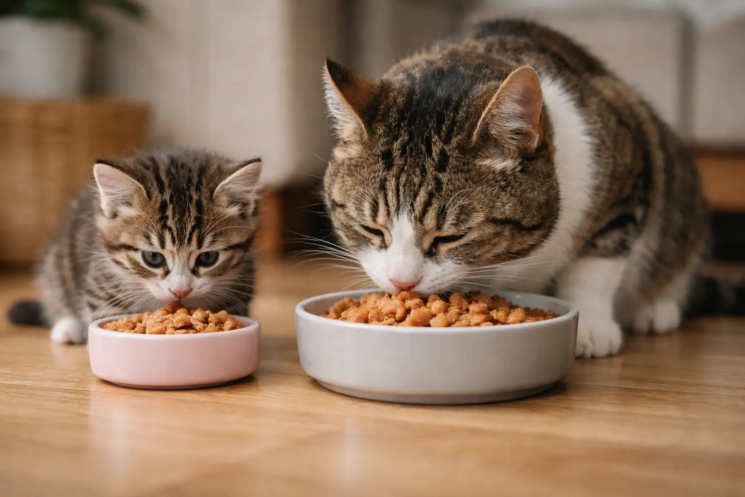 kitten food vs adult cat food