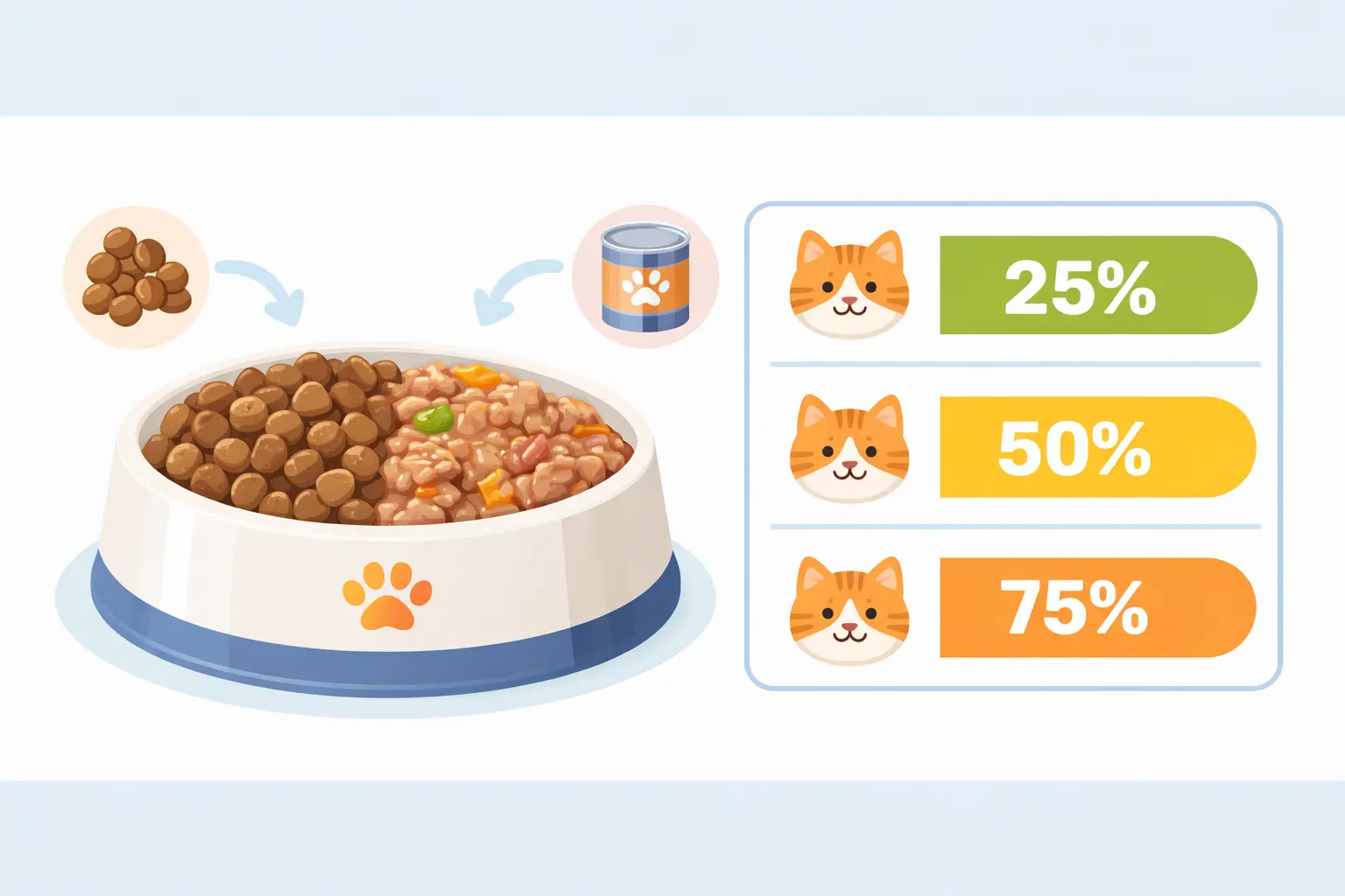 transitioning cat to wet food safely