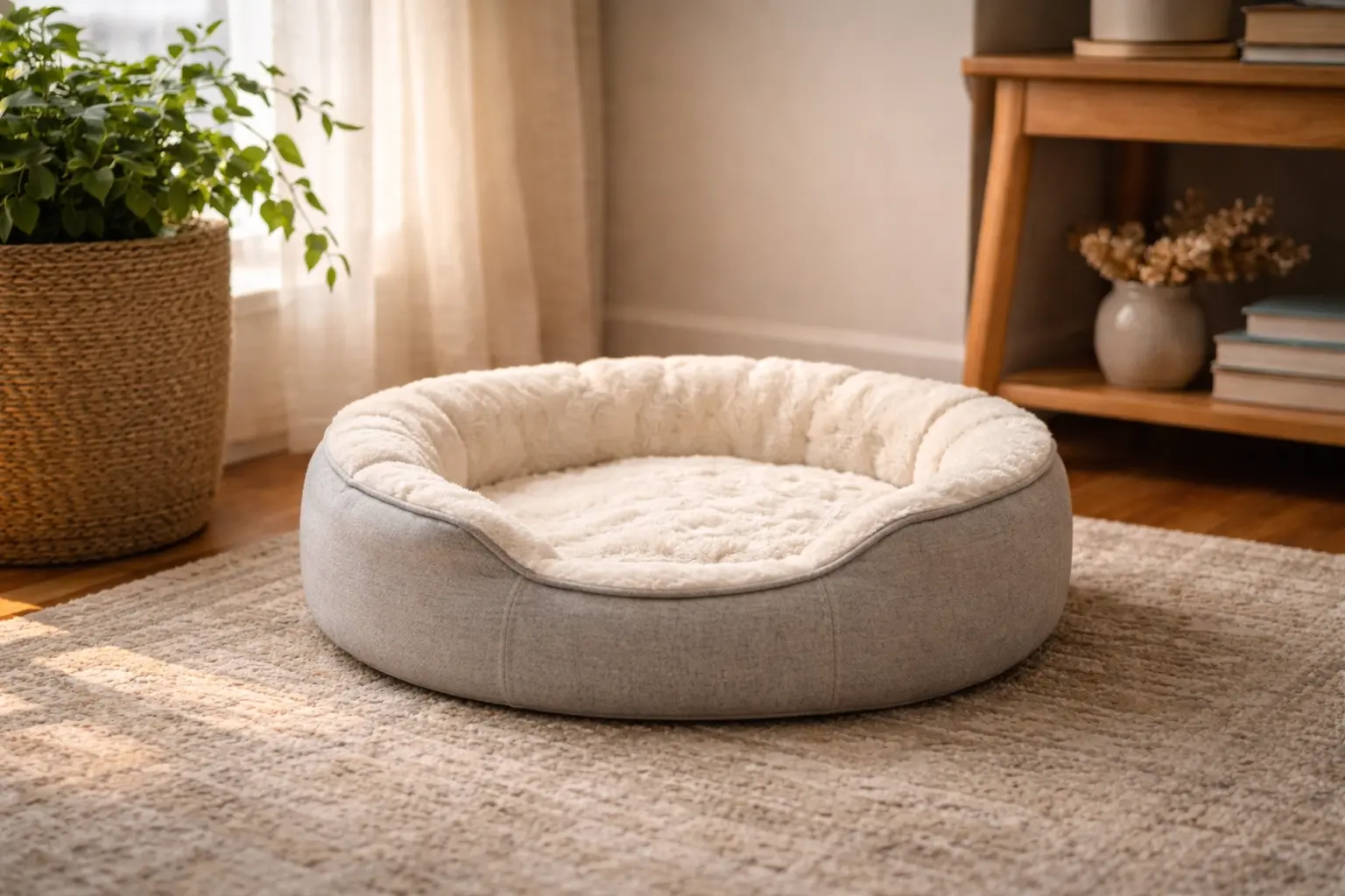 Comfortable sleeping area for cats at night