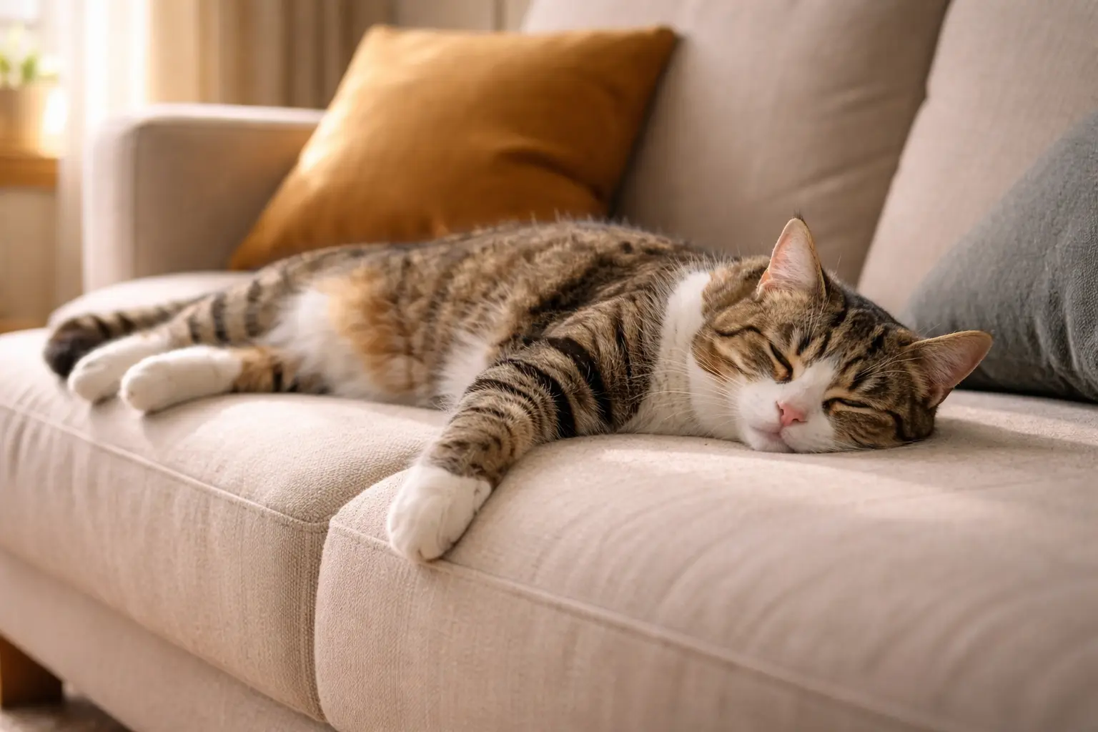 Cat sleeping excessively during the day as a sign of boredom